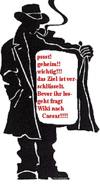 Ziel verschl&uuml;sselt nach Caesar